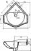 Раковина Kerasan Retro 103201 58 см, угловая - фото №6