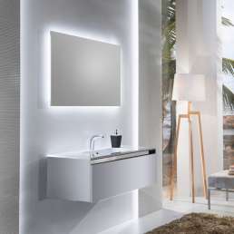 Комплект мебели Sanvit Кубэ-1 60 белый глянец