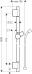 Душевая штанга Hansgrohe Unica 28631820 90 см, шлифованный никель - фото №2