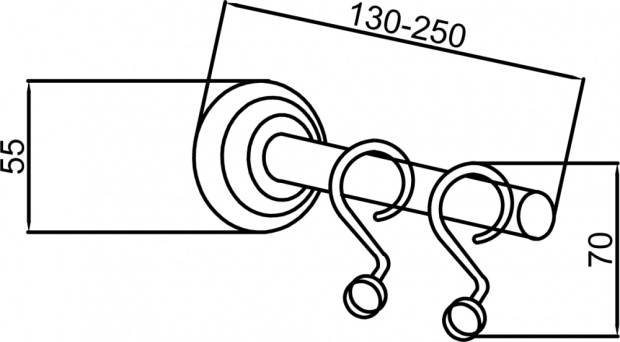 Крючок для шторы Boheme Medici (10629)