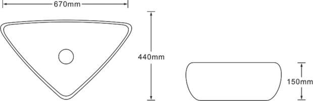 Раковина SantiLine SL-7031 черный мрамор