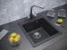 Мойка кухонная Paulmark Zemar PM104651-BLM черный металлик - фото №2