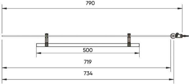 Шторка на ванну Veconi Palau PL79-80-01-C4 80 см, профиль хром