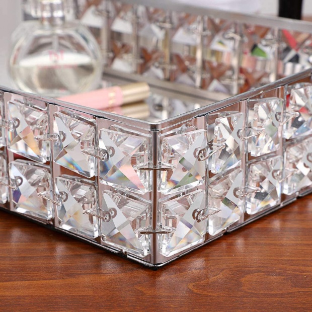 Подставка для предметов Kassatex Crystal CRY-TR-SLV серебро