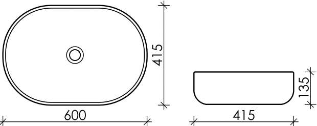 Раковина Ceramica Nova Element CN6047MDH