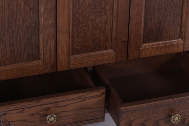 Комплект мебели ASB-Woodline Салерно 80 орех антикварный