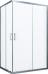 Душевой уголок Vegas Glass ZA-F Novo 90*80 07 01 профиль матовый хром, стекло прозрачное - фото №2