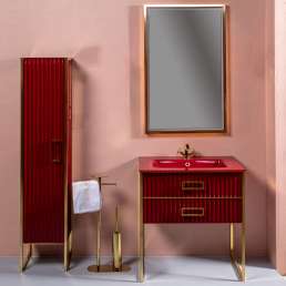 Комплект мебели Armadi Art Monaco 80 бордо, золото