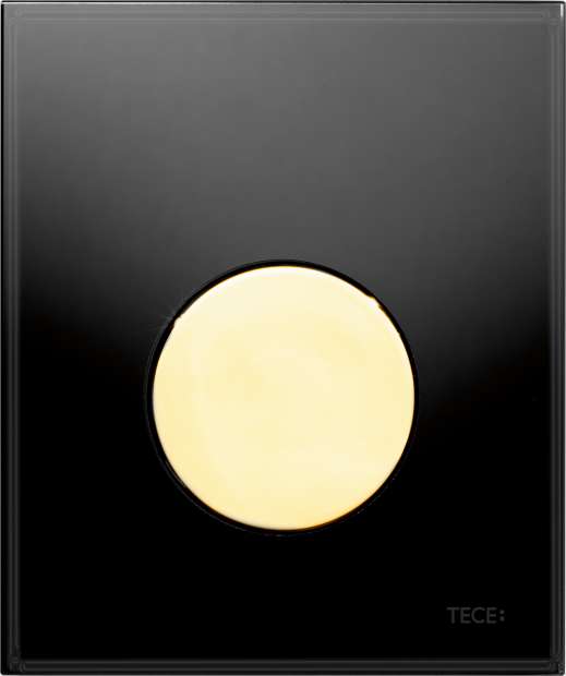 Клавиша смыва TECE Loop Urinal 9242658 черное стекло, кнопка золото
