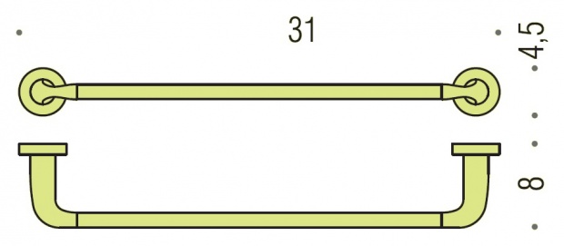 Полотенцедержатель Colombo Design Basic (B2709)