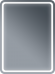 Зеркало Бриклаер Эстель-1 60 с подсветкой, сенсор на корпусе - фото №9