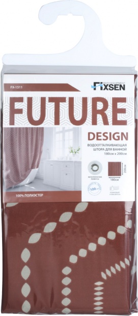 Штора для ванной Fixsen Design FX-1511 Future