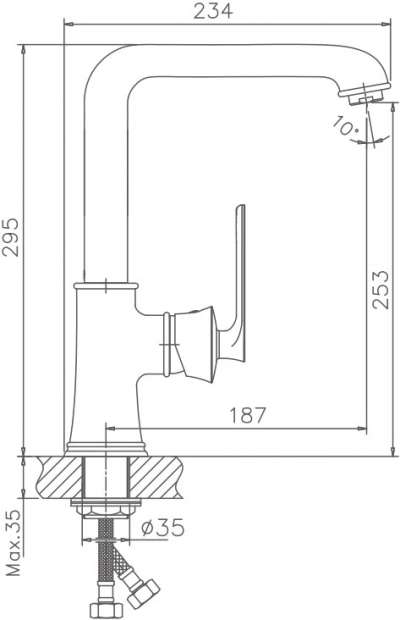 Смеситель для кухни Haiba HB70181