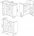 Комплект мебели Бриклаер Бали 90 венге, белый глянец, R - фото №6