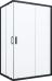 Душевой уголок Vegas Glass ZA-F Novo 110*90 02М 01 профиль черный матовый, стекло прозрачное - фото №2