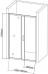 Душевая дверь в нишу Aquanet SD-1400A 140х90 - фото №3