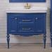 Комплект мебели ValenHouse Эстетика 100, синяя, подвесная, ручки бронза - фото №3