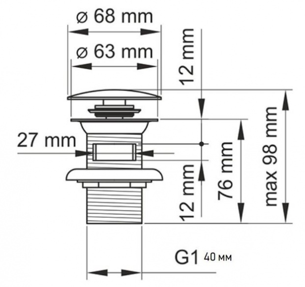 Донный клапан CREAVIT (SF031G)