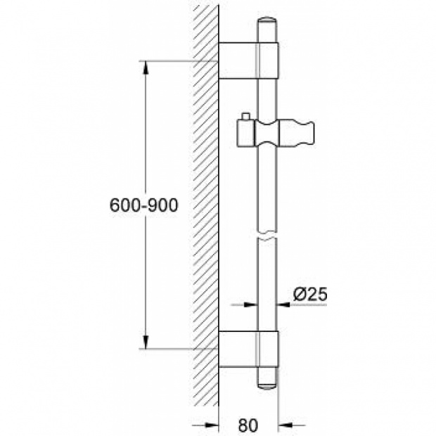 Душевая штанга GROHE POWER&SOUL (27785000)