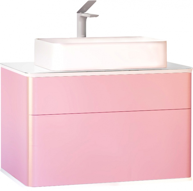 Тумба для комплекта Jorno Pastel 80, розовый иней