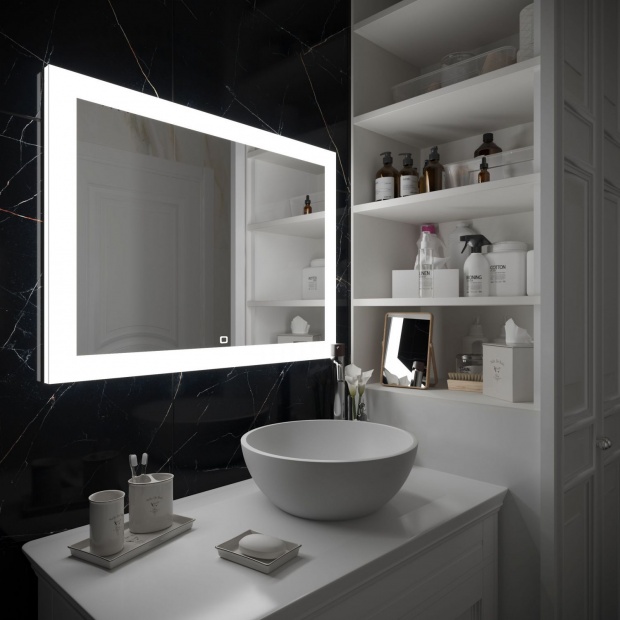 Зеркало Art&Max Soli 80х60 с подсветкой