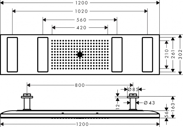 Верхний душ Axor ShowerSolutions 10637000