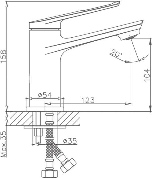 Смеситель для раковины Haiba HB10595