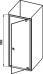Душевая дверь в нишу Ravak PDOP1-90 Transparent, профиль черный - фото №4