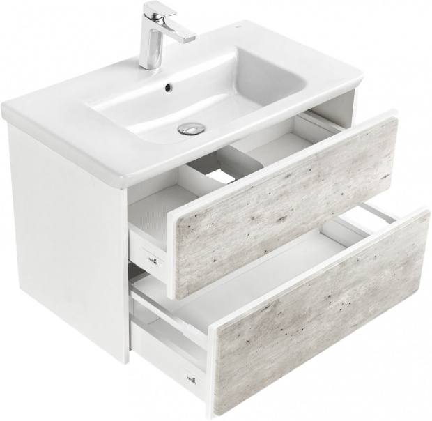 Комплект мебели Roca Ronda 80 белая, бетон