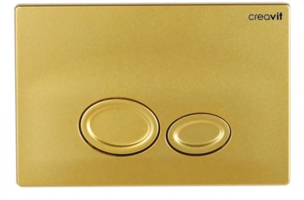 Клавиша смыва для унитаза CREAVIT DROP (GP2006.00) золото матовое