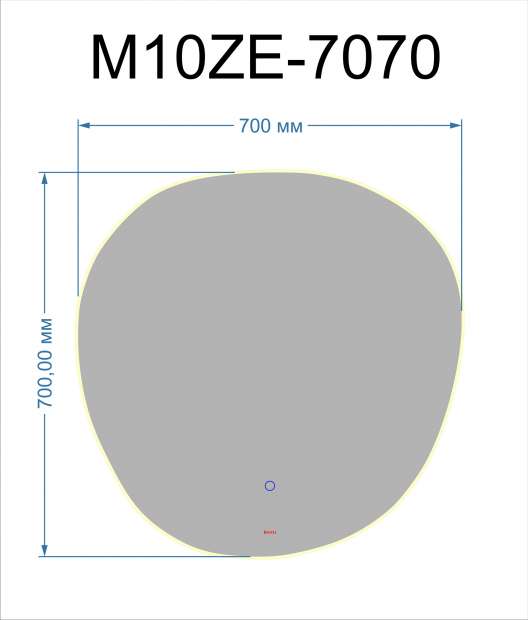 Зеркало BOND CIRCLE 70 (M10ZE-7070)