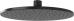 Верхний душ Paini 50PZ759TT25 черный матовый, брашированный - фото №1