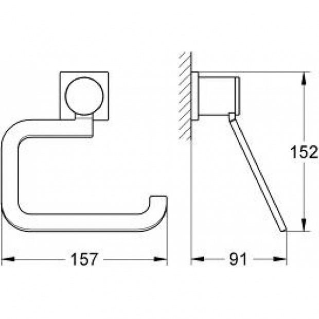 Держатель туалетной бумаги GROHE ALLURE (40279000)