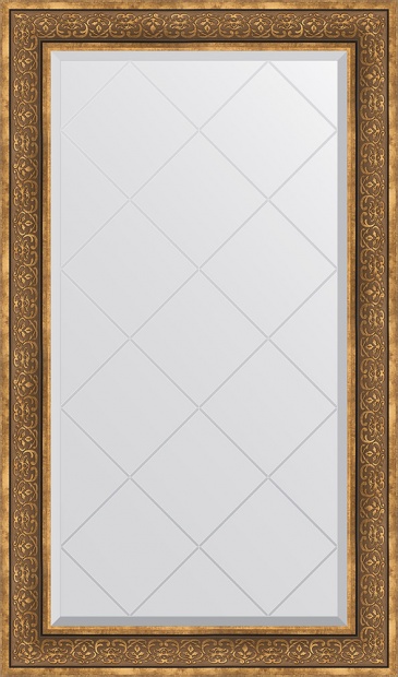 Зеркало Evoform Exclusive-G BY 4249 79x134 см вензель бронзовый