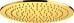 Верхний душ Paffoni Master King ZSOF034HG/ZSOF079HG золото медовое - фото №2