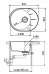 Мойка кухонная EWIGSTEIN RUND 45F (R-45F крем) - фото №3