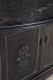 Тумба с раковиной Bellezza Аврора 115 черная патина серебро - фото №3