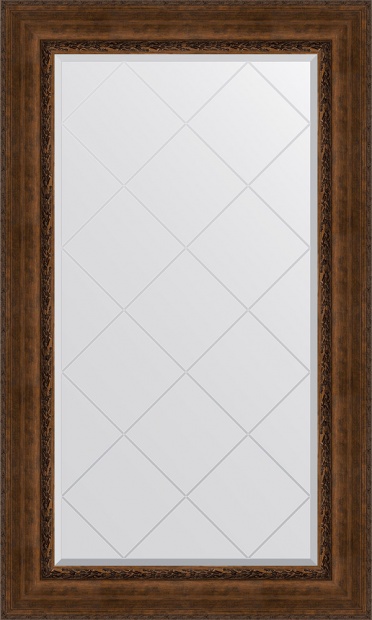 Зеркало Evoform Exclusive-G BY 4257 82x137 см состаренная бронза с орнаментом