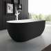 Акриловая ванна BelBagno BB70-1500-800-W/NM 150x80 белый глянец/чёрная матовая - фото №2