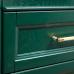 Тумба для комплекта ValenHouse Эстетика 80, зеленая, подвесная, ручки золото - фото №6