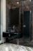 Комплект мебели Armadi Art Lucido 100 черная глянцевая, раковина 817-B, ножки хром - фото №3