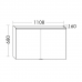 Комплект мебели BURGBAD IVEO 100 белый глянец с подсветкой - фото №10