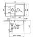 Мойка кухонная EWIGSTEIN GERD 60KF (G-60KF антрацит) - фото №3