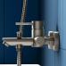 Смеситель для ванны с душем DORFF LOGIC D3010000SS нержавеющая сталь - фото №4