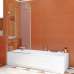 Шторка на ванну GuteWetter Trend Pearl GV-861B левая 60 см стекло бесцветное, фурнитура хром - фото №1