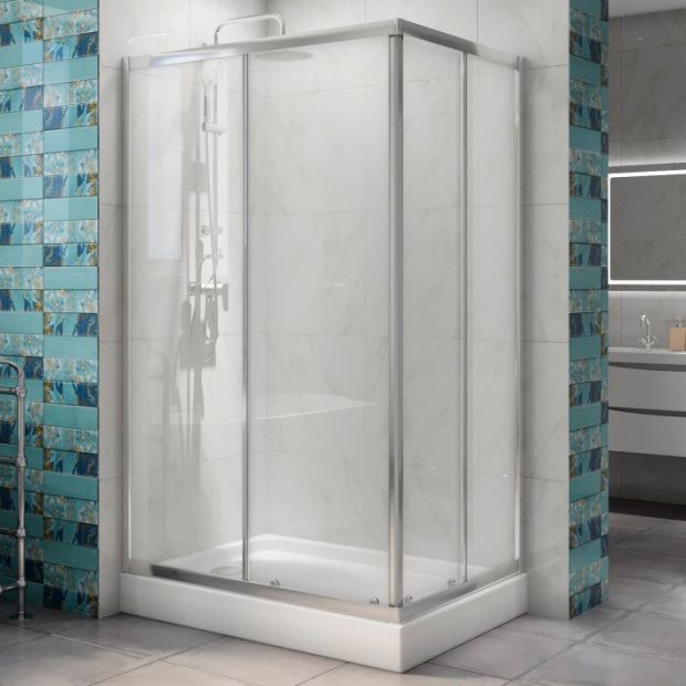 Душевой уголок BelBagno Due AH 2 100/80 C-Cr