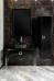 Комплект мебели Armadi Art Lucido 100 черная глянцевая, раковина 817-B, ножки хром - фото №2