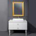 Комплект мебели Armadi Art Vallessi Avangarde Piazza 100 белая, с накладной раковиной - фото №1