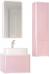 Шкаф-пенал Jorno Pastel 125 розовый иней - фото №5