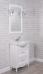 Тумба с раковиной ValenHouse Эллина 65 белая, 2 ящика, ручки хром - фото №5